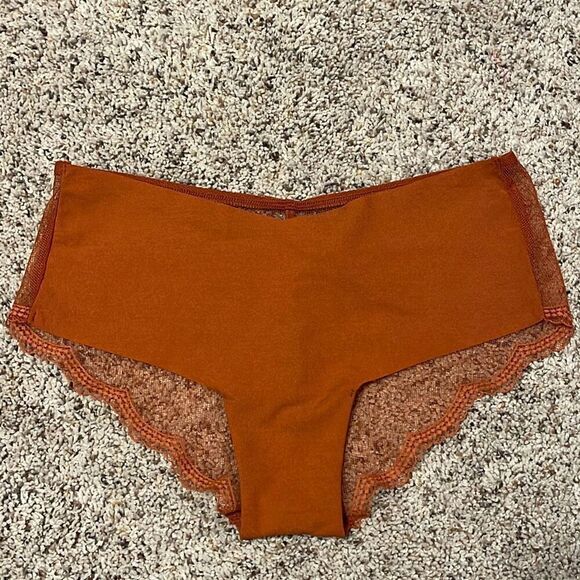 NWT Victoria’s Secret Copper Cheeky Mesh Back Panties Small - Picture 1 of 4